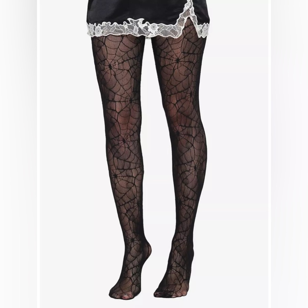 Spiderweb Lace Tights One Size